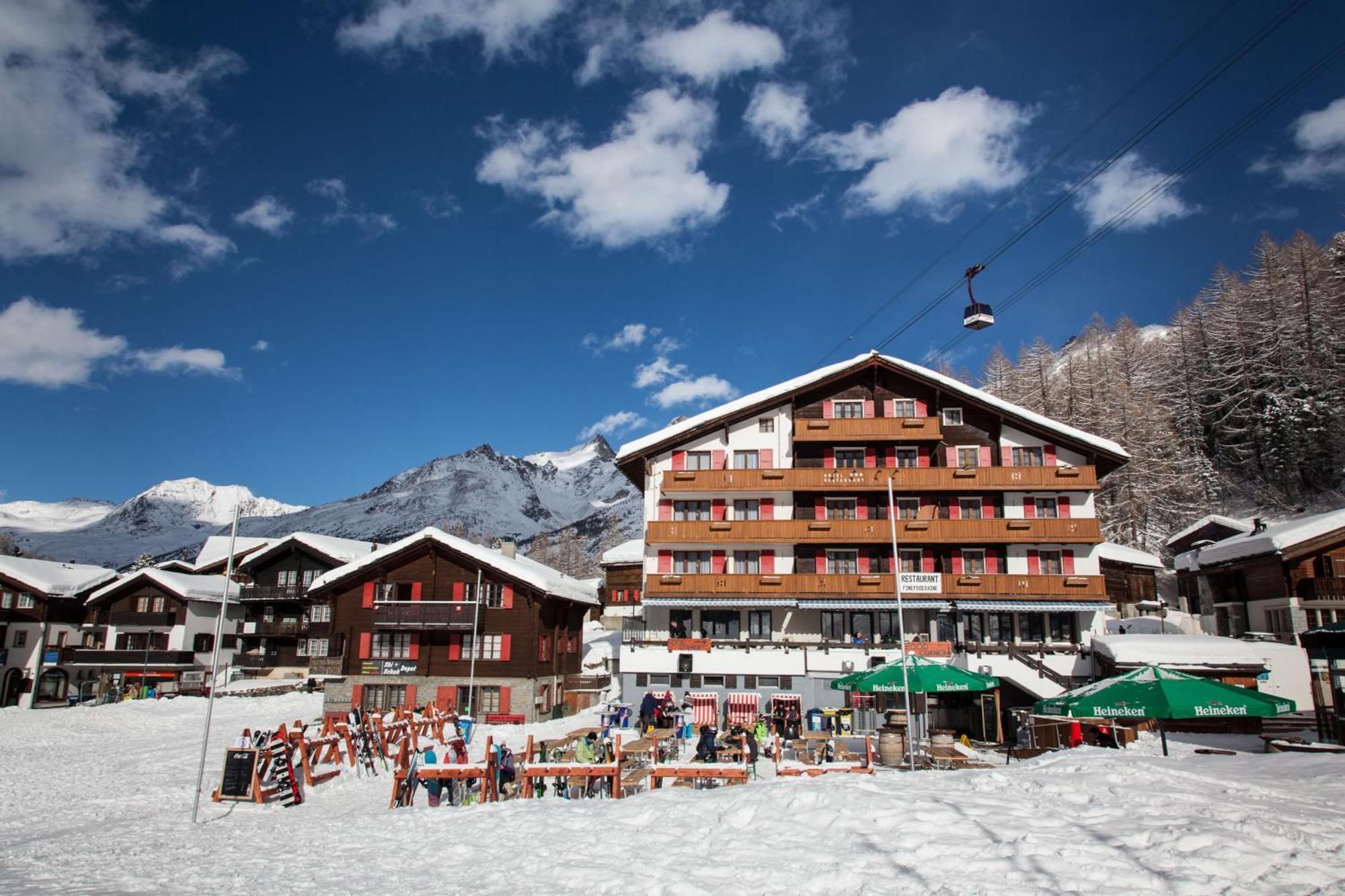 Hotel The Larix Ski-In Ski-Out Saas-Fee Eksteriør bilde